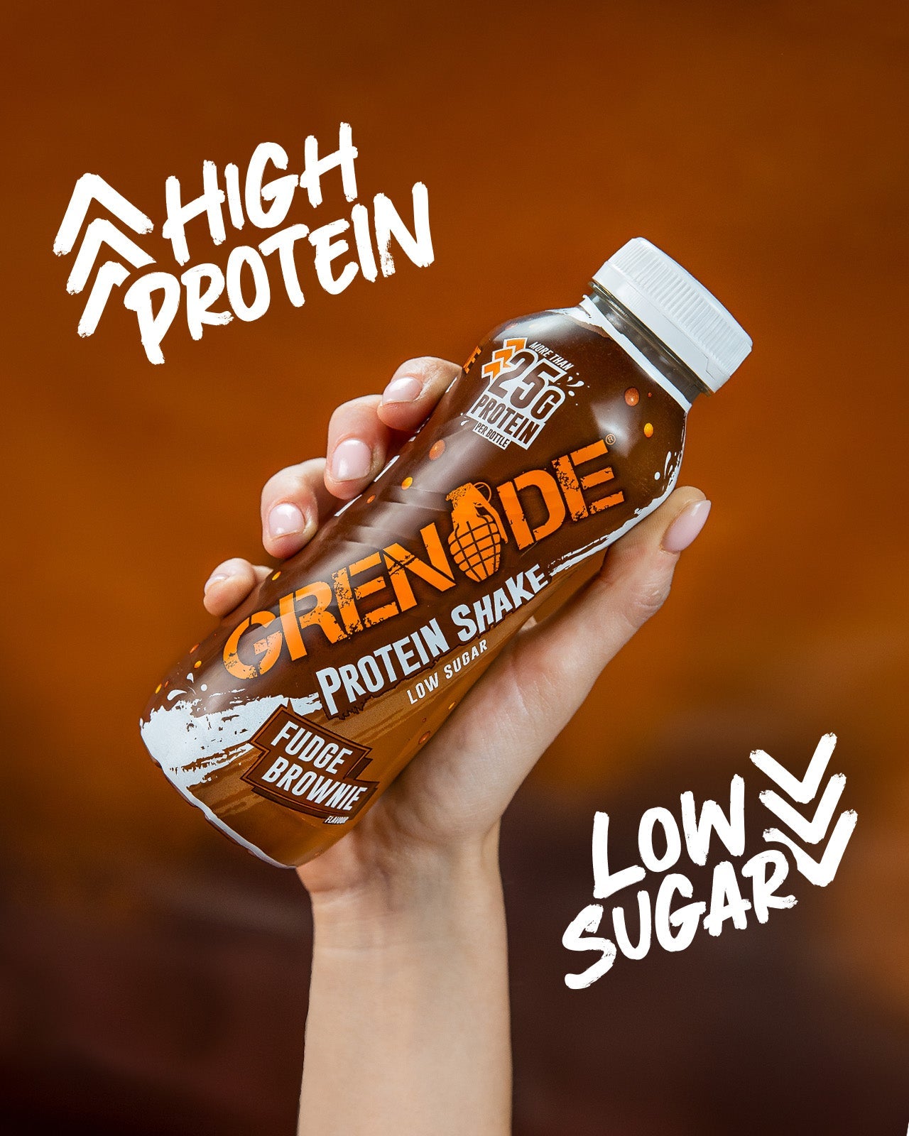 Grenade Fudge Brownie High Protein Shake 330ml - Case of 8