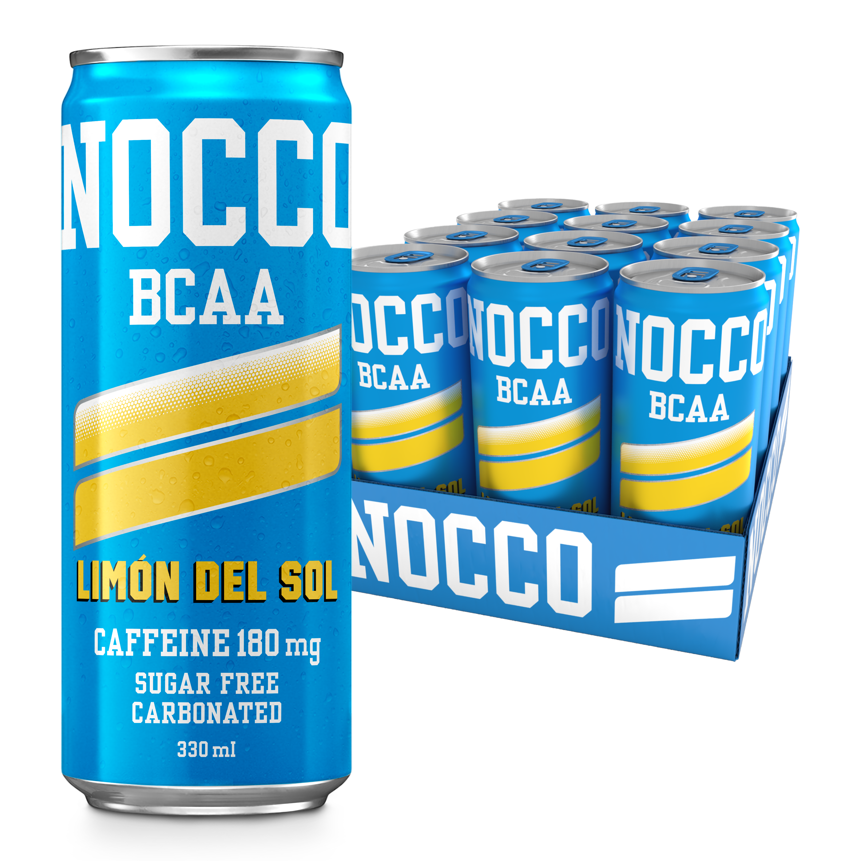 NOCCO Limón Energy Drink 330ml - Case of 12
