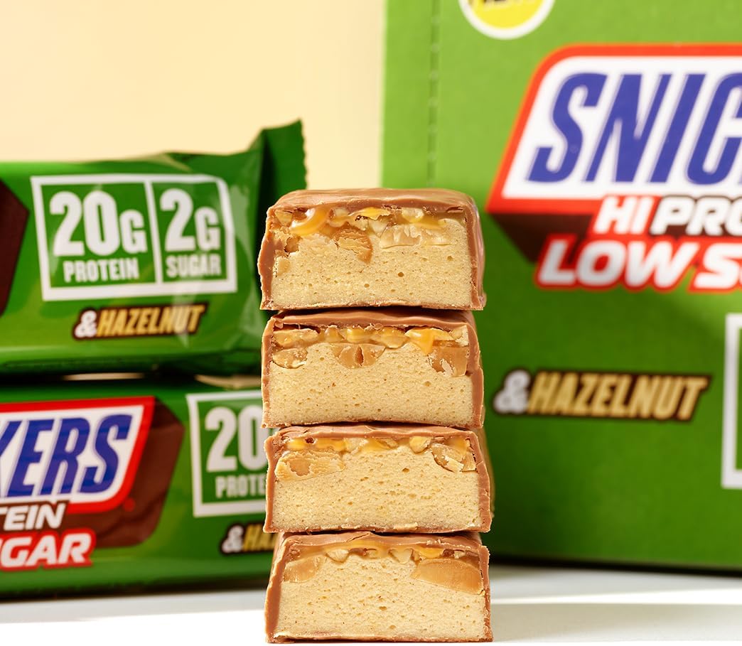 Snickers Hazelnut Hi-Protein Low Sugar Bar 57g - Box of 12