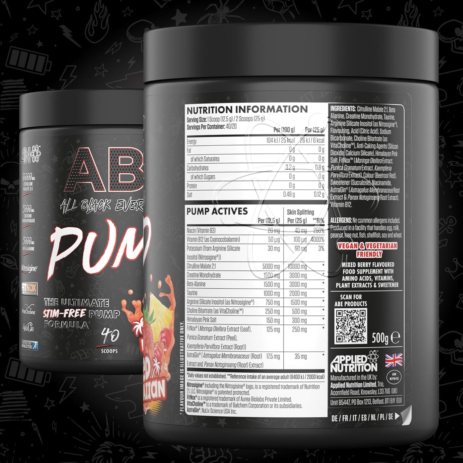 Applied Nutrition ABE Pump Pre Workout - Blue Razz