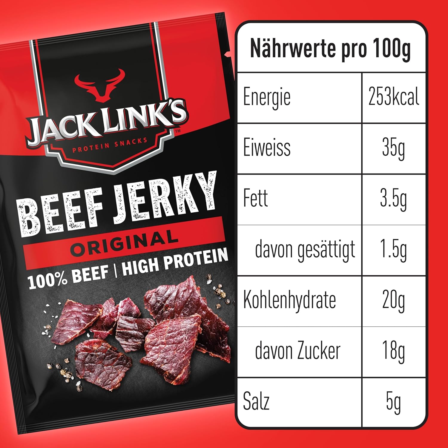 Jack Link's Original Beef Jerky 25g - Box of 12