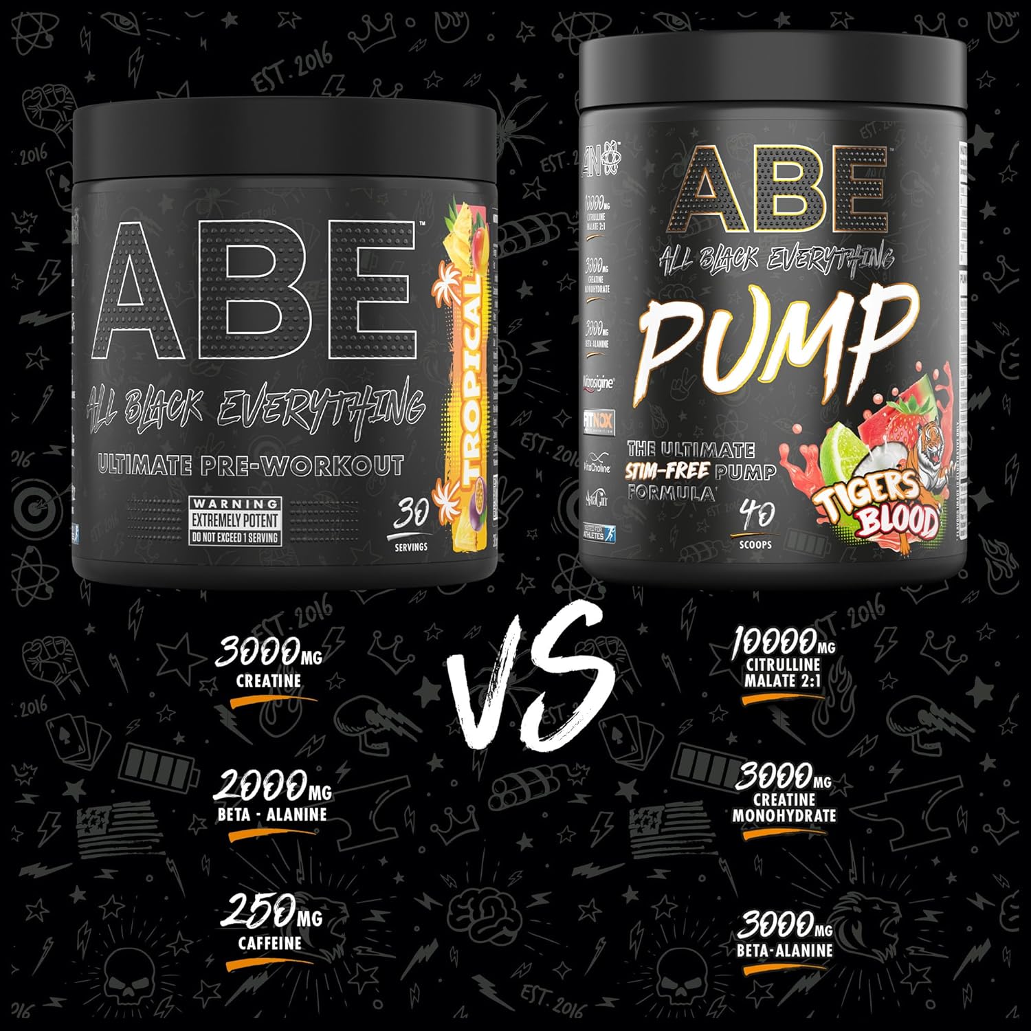 Applied Nutrition ABE Pump Pre Workout - Blue Razz