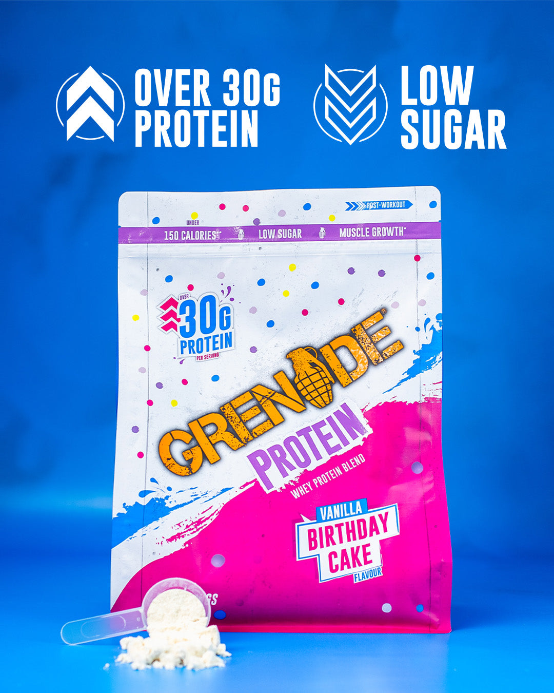 Grenade Birthday Cake Protein Powder 2kg (50 Servings)