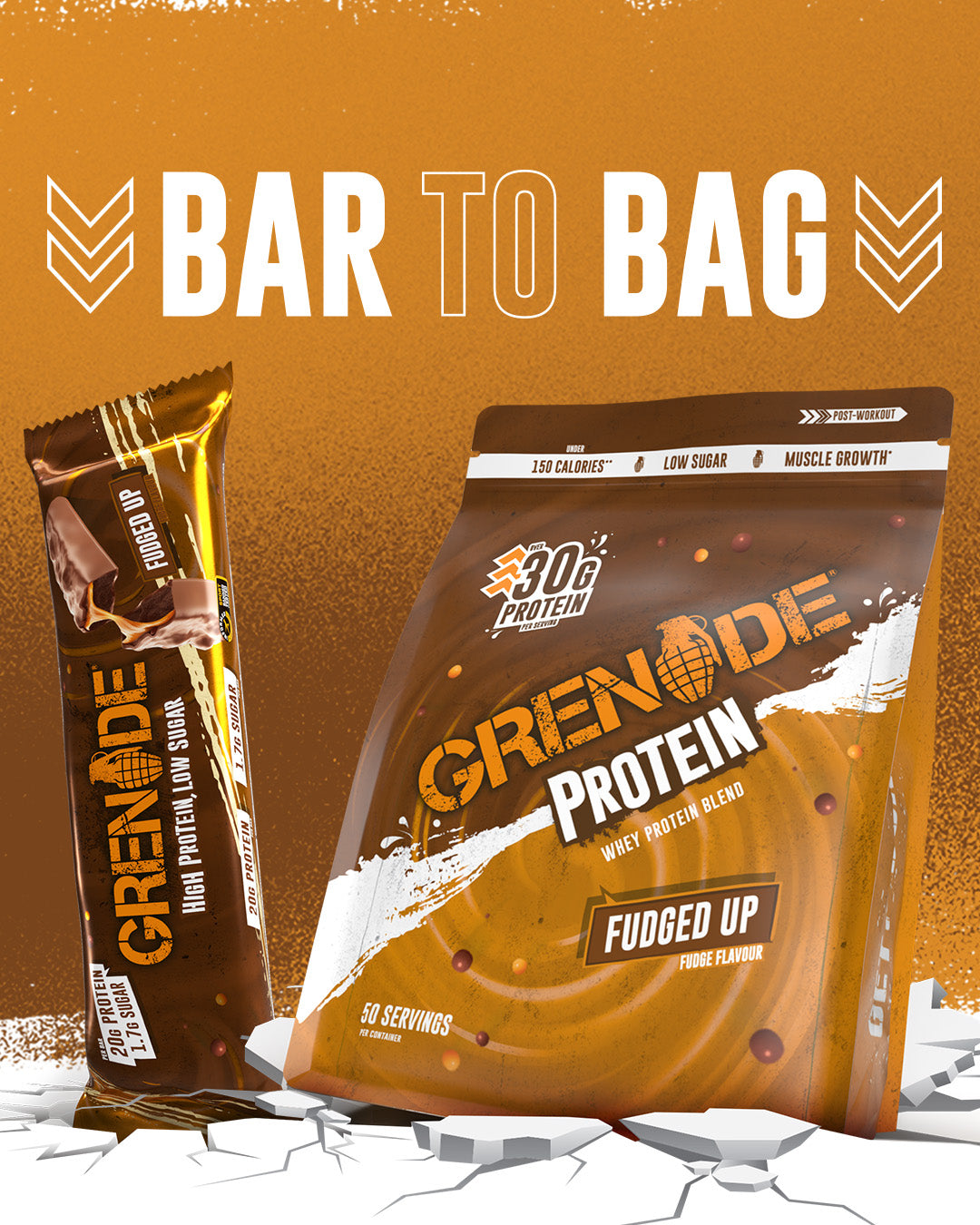 Grenade Fudge UP Protein Powder 2kg (50 Servings)