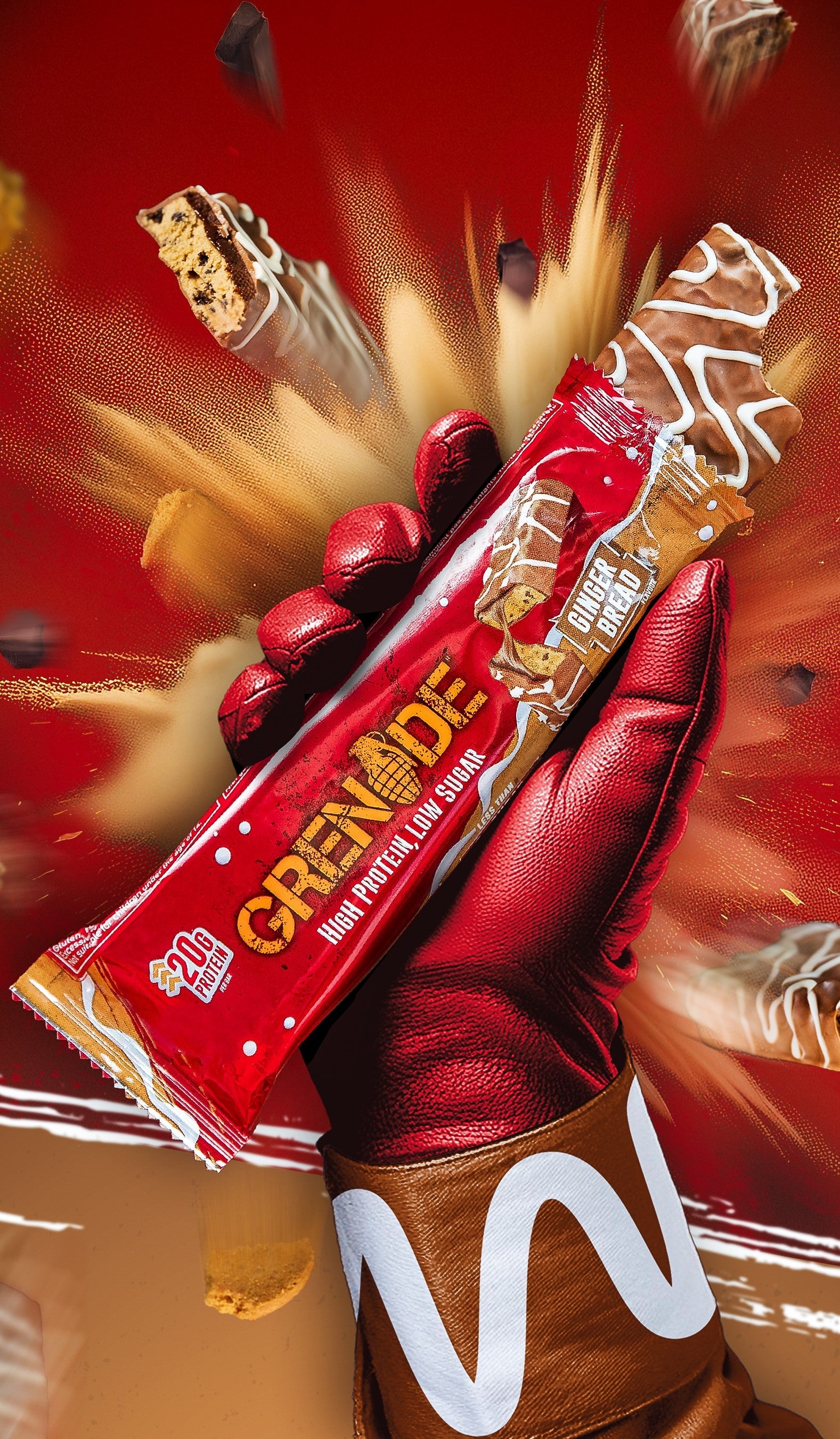 Grenade Gingerbread Protein Bar 60g - Case of 12