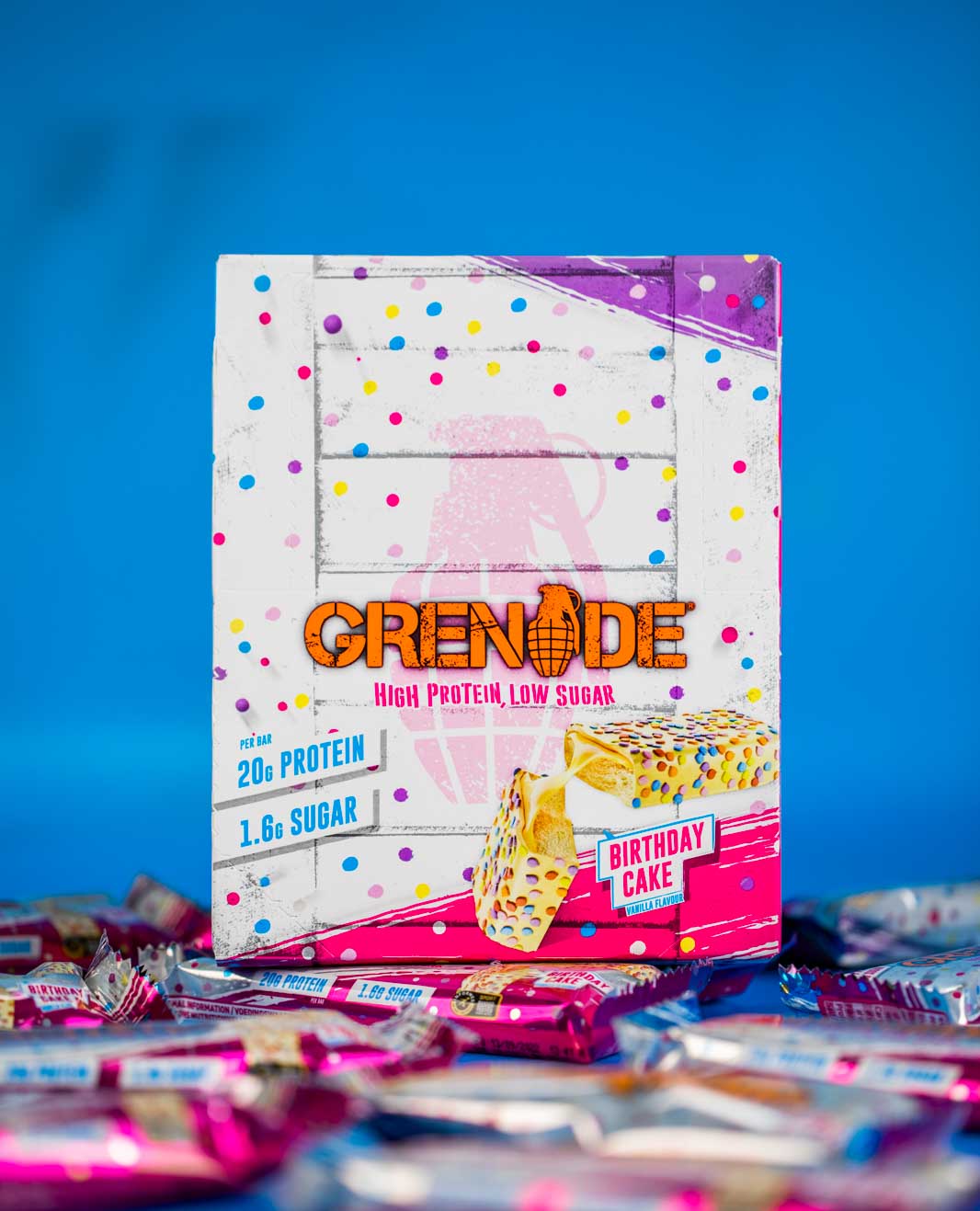 Grenade Birthday Cake Protein Bar 60g - Case of 12