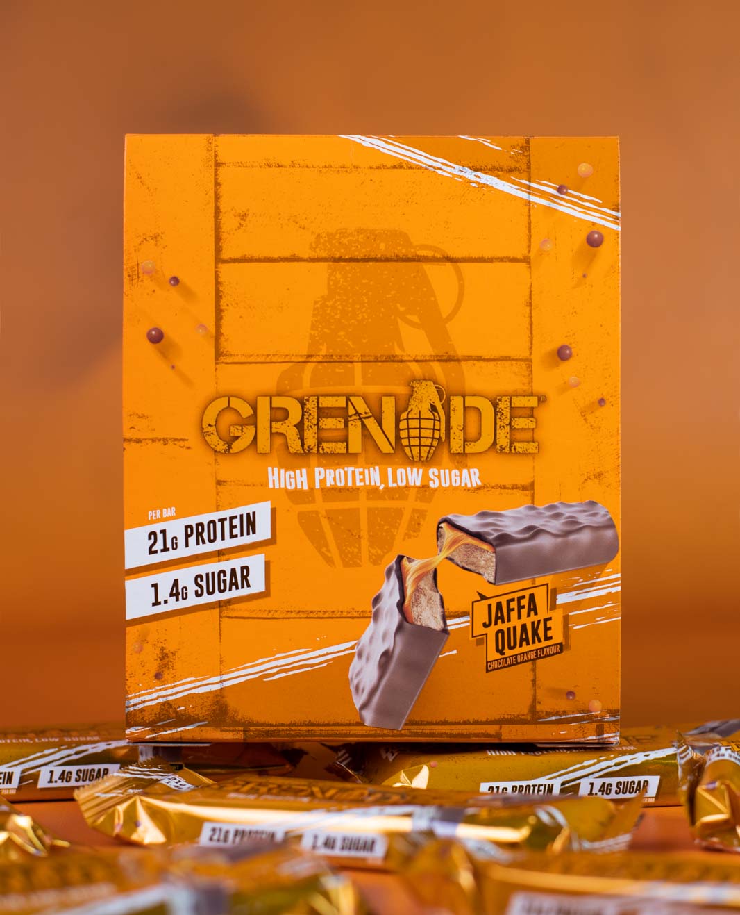 Grenade Jaffa Quake Protein Bar 60g - Case of 12