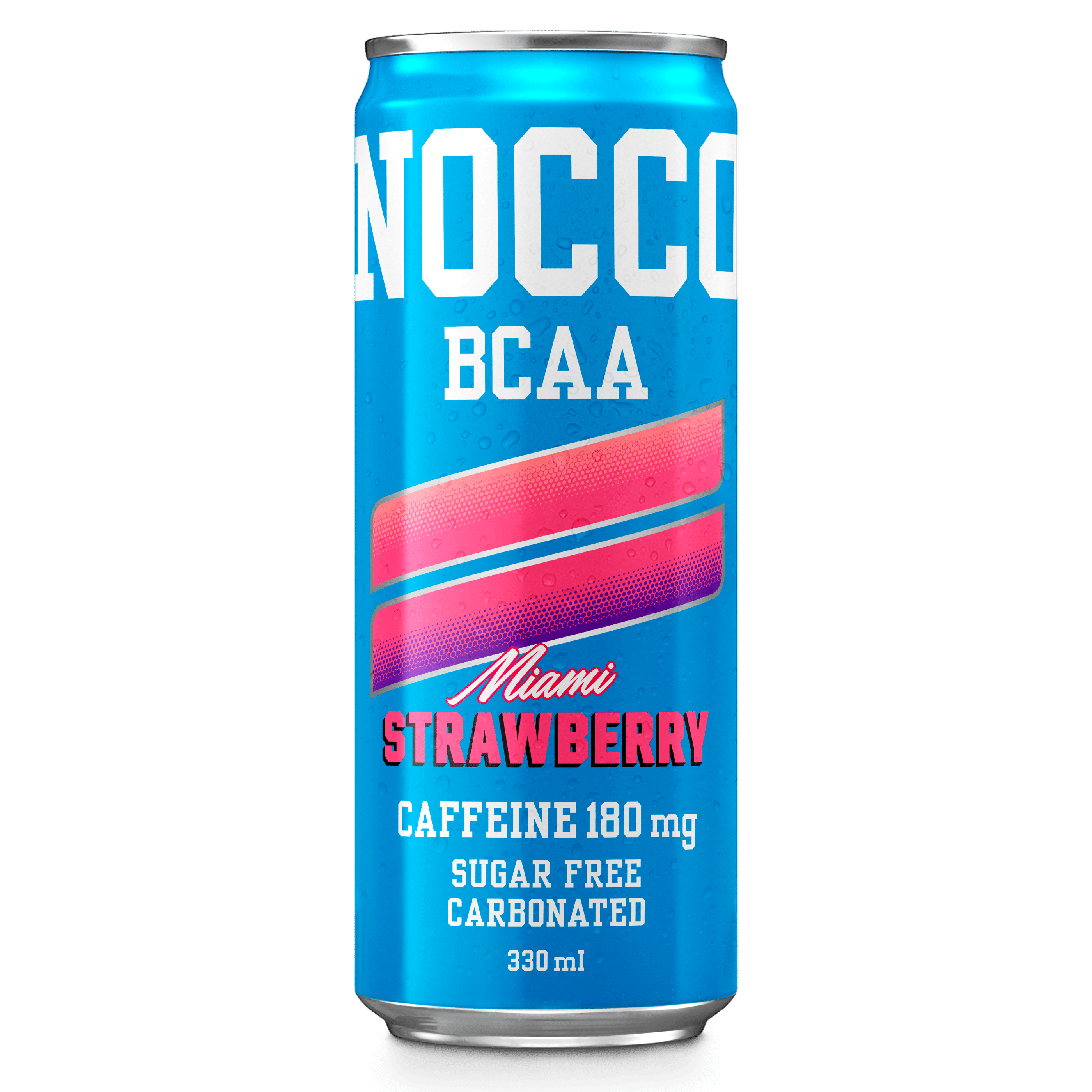 NOCCO Miami Strawberry Energy Drink 330ml - Case of 12