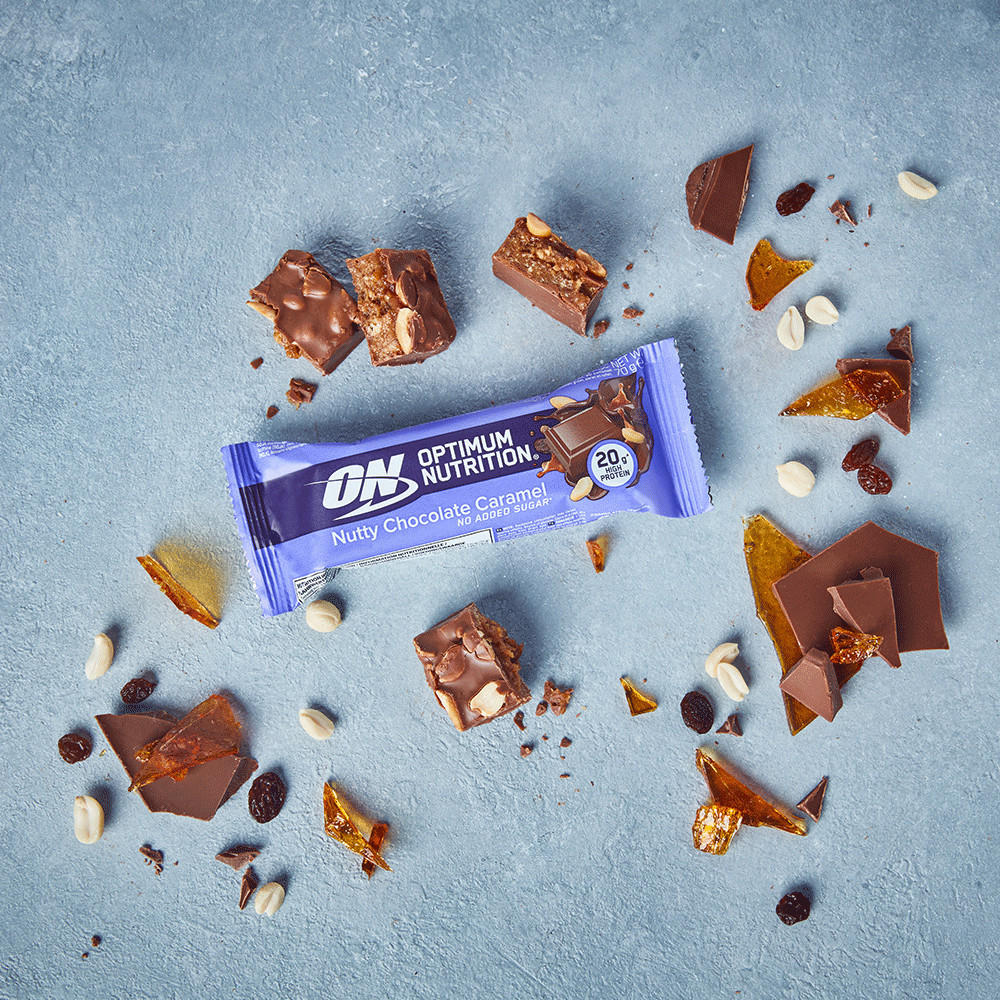 Optimum Nutrition Nutty Chocolate Caramel Protein Bar